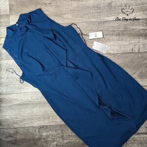 Adrianna Papell Petite High Neck Sleeveless Mini Dress Size 12P